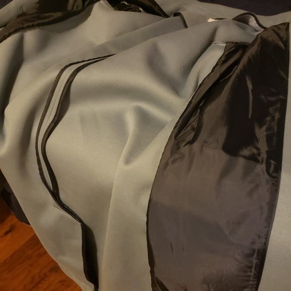 Topshop Brook Longline Petite Women's Coat, Size 4 US - Blue - Picture 4 of 6